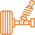 SHOCK ABSORBERS, OTHER PARTS OF THE CHASSIS